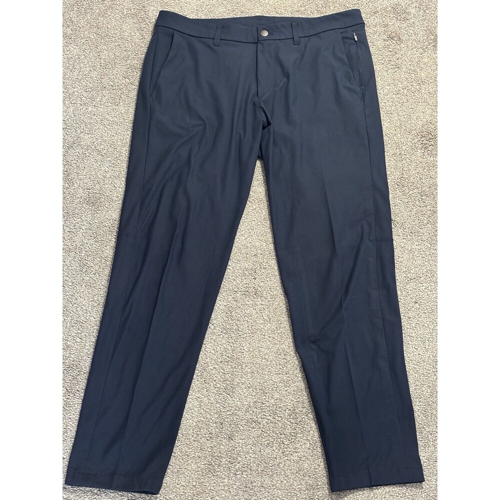 Lululemon Pants Men 34 Navy Commission Warpstreme Slim Fit Office 34x29
